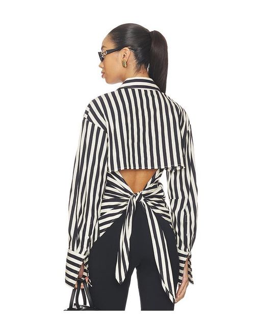 Simon Miller White Loch Striped Poplin Button Up