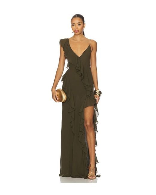 Ronny Kobo Green Olivialle Dress