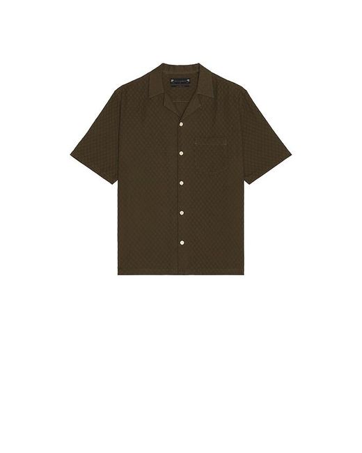 AllSaints Green Kylo Short Sleeve Shirt for men