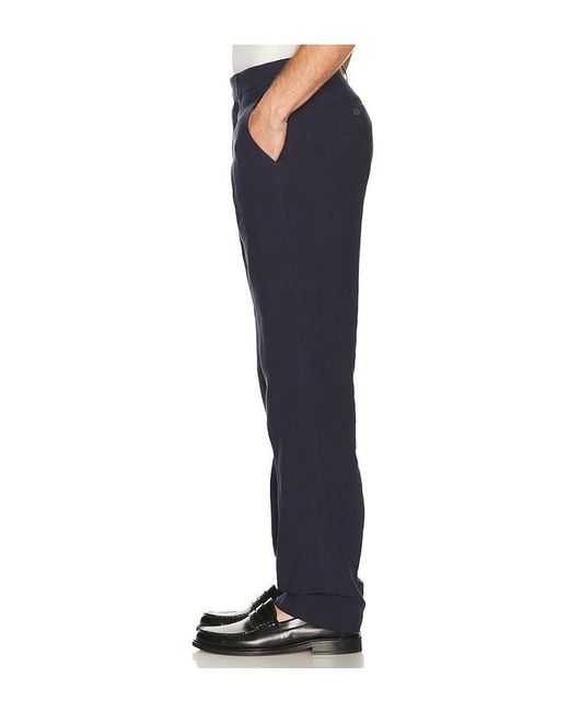 Percival Blue Tailored Linen Trousers for men