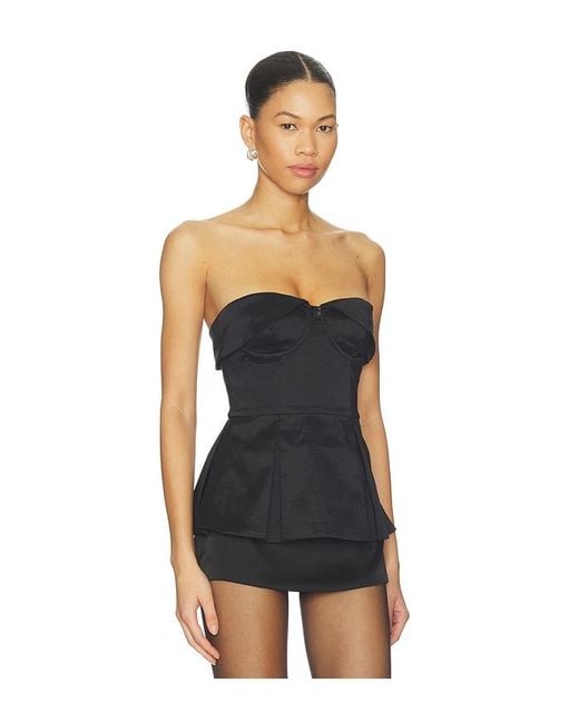 MAJORELLE Black Shea Top