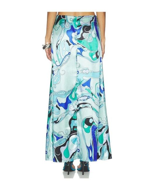 MORE TO COME Blue Tavianah Maxi Skirt