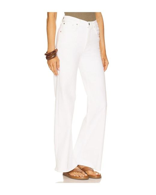 Citizens of Humanity White Lyra Long Jeans