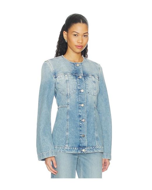 Closed Blue Fitted Denim Jacket