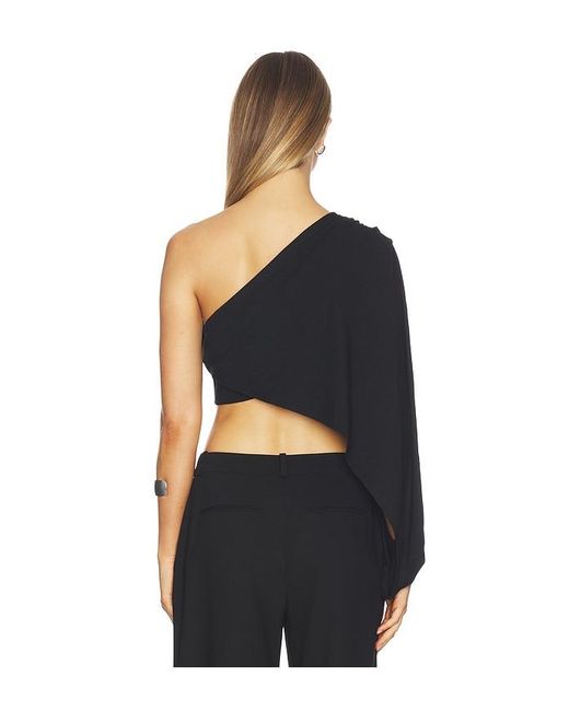 superdown Black Fellie Asymmetrical Top