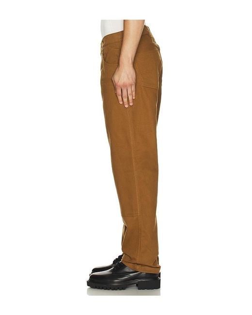 Iron & Resin Brown Lancaster Heavy Twill Pant for men