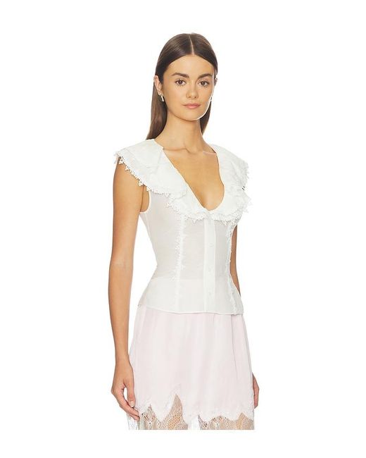 retroféte White Myrth Top