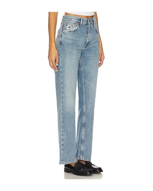 Re/done Blue 90S Wide Leg Jeans
