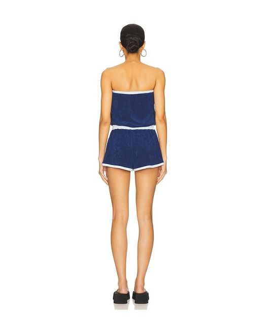 Lovers + Friends Blue Tessa Romper