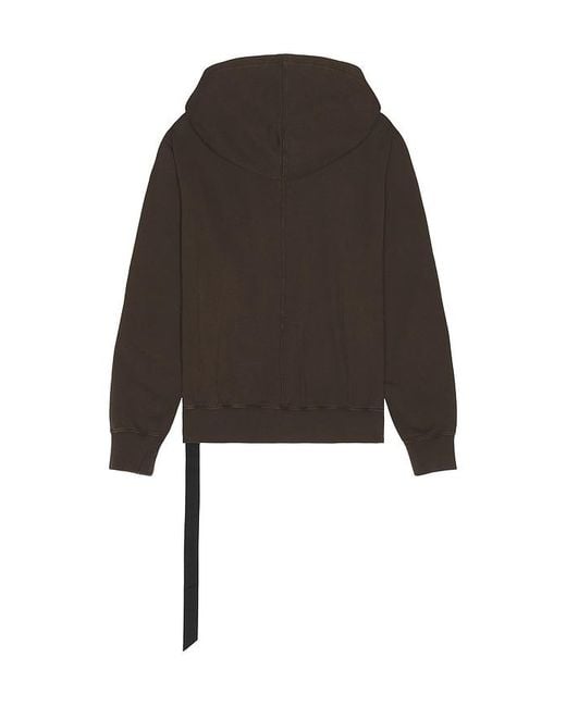Rick Owens Black Oversized Hoodie for men