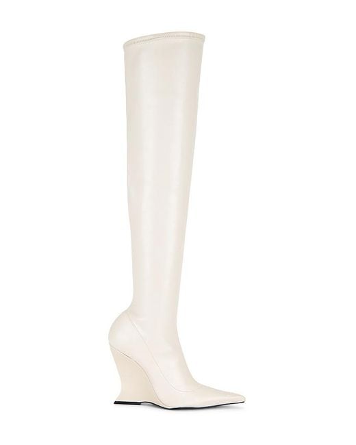 SCHUTZ SHOES White X Revolve Siena Over The Knee Boot