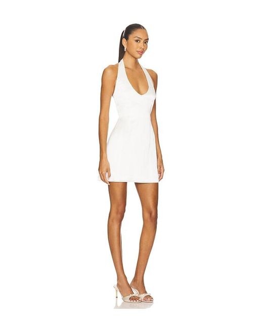 Nookie White Sabine Satin Mini Dress