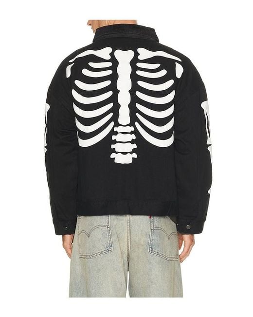 Ryoko Rain Black Bones Work Jacket for men