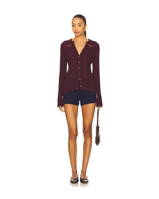 Free People Purple Juniper Long Sleeve