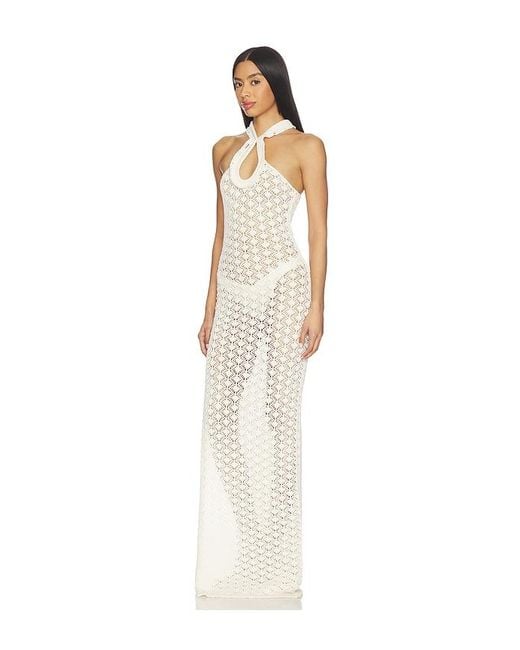 Blumarine Natural Knit Dress