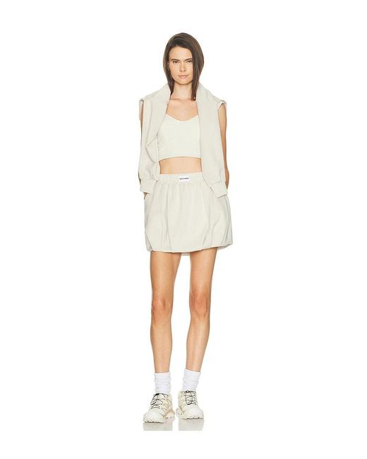 Gold Hinge White Luxesoft Bubble Skirt