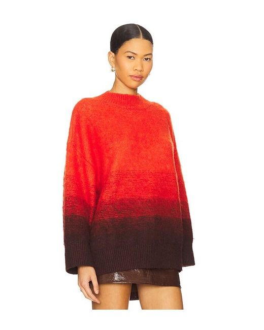 Simon Miller Red Leith Ombre Sweater