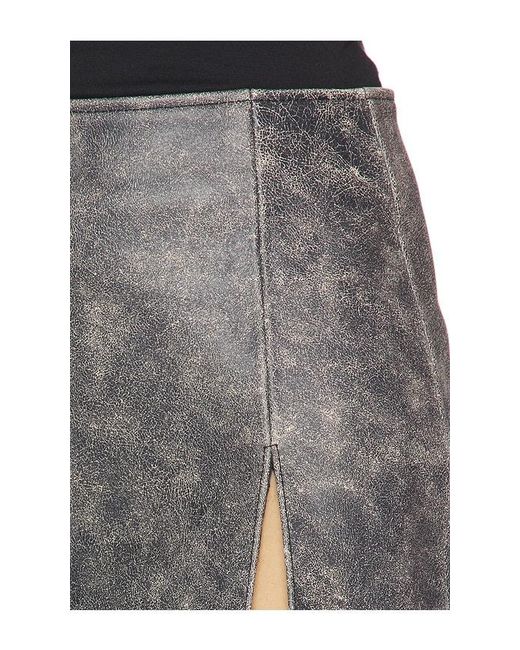 Manokhi Gray Deline Mini Skirt