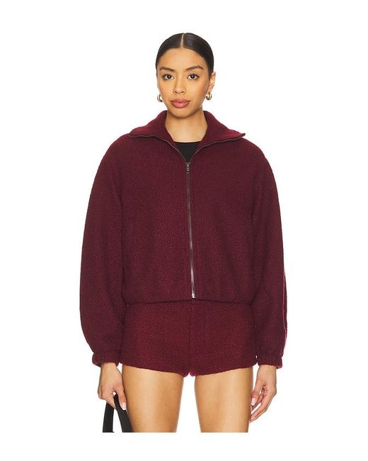 Amanda Uprichard Red X Revolve Como Bomber Jacket