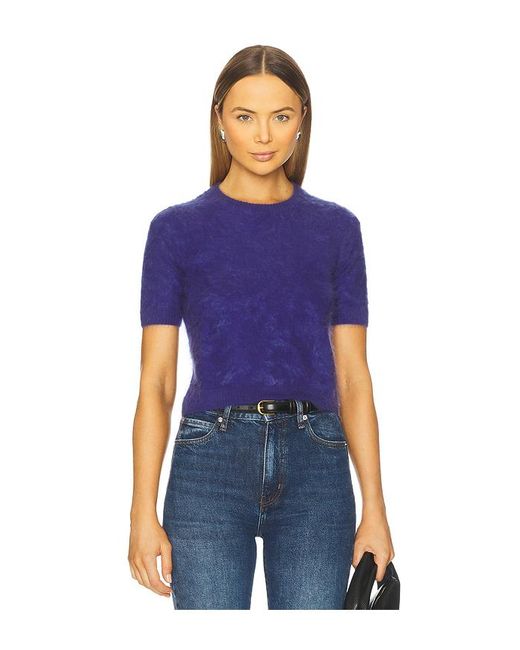 Top Cuello Redondo En Color Azul Marino Talla (También En S, Xs) Autumn Cashmere de color Blue