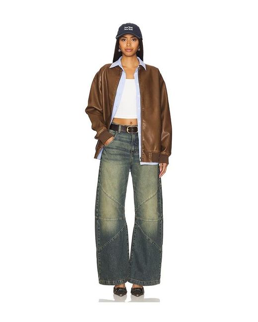 BLOUSON ARIEL en Brown superdown