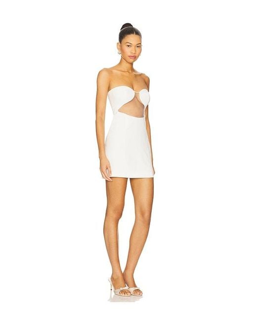 Lovers + Friends White Ashlee Mini Dress