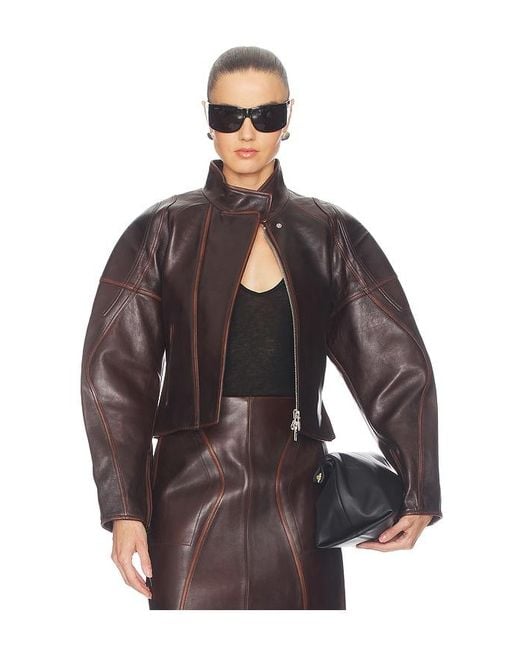 Helmut Lang Brown Leather Jacket