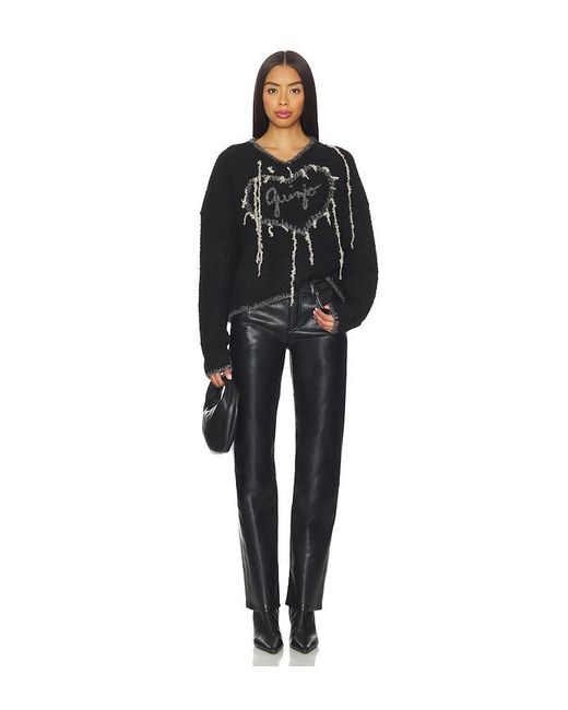 GUIZIO Black Heart Sweater