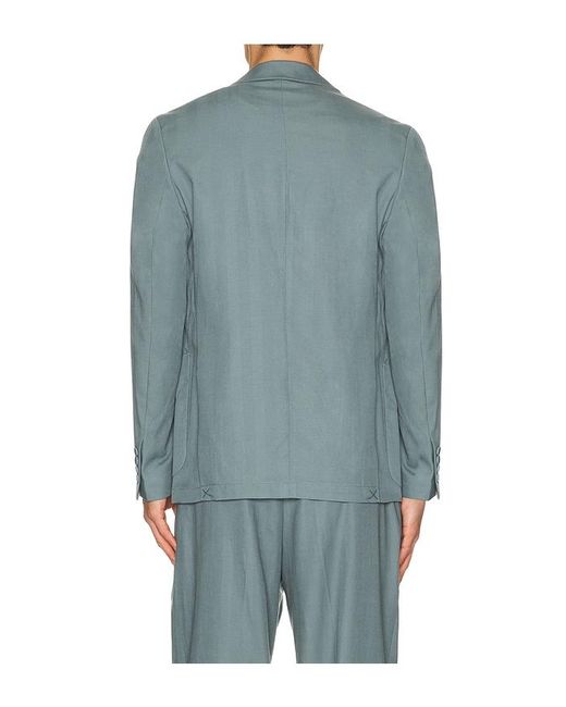 Percival Blue Lyocell Regular Blazer for men