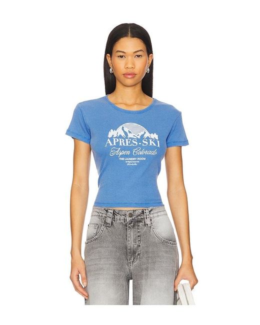 The Laundry Room Blue Apres Ski Colorado Baby Tee