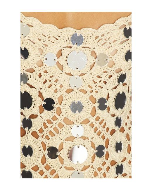retroféte Natural Aliane Crochet Dress