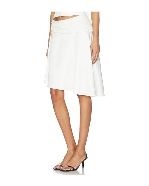 MAJORELLE White Celeste Skirt