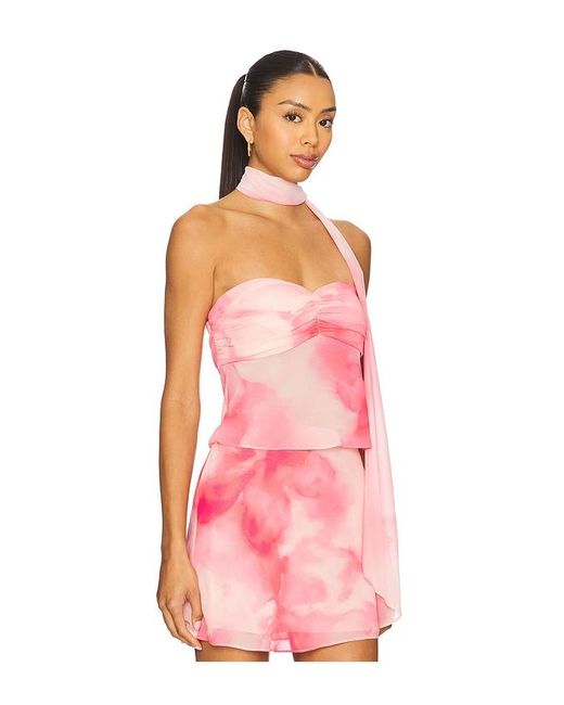 Lovers + Friends Pink Mariah Top