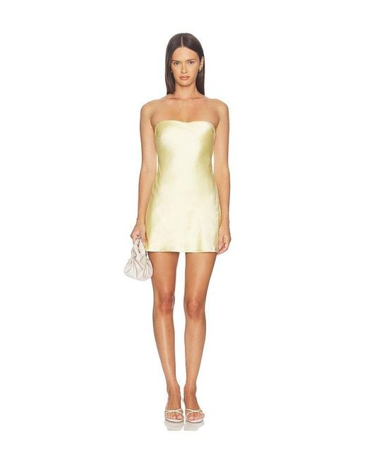 MORE TO COME Natural X Emma Rose Shylah Strapless Mini Dress