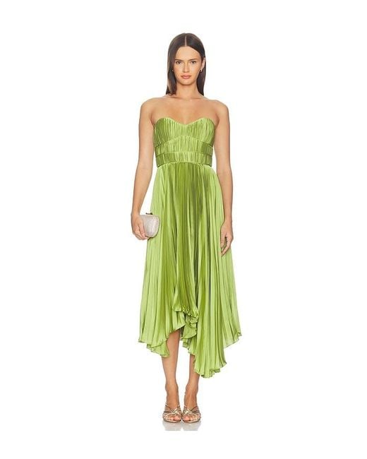 AMUR Green Juliett Midi Dress