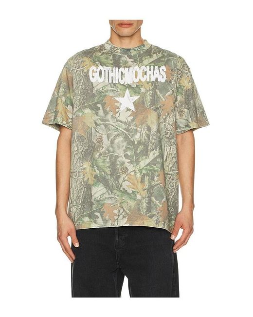 Gothicmochas Green Rockstar Tee for men