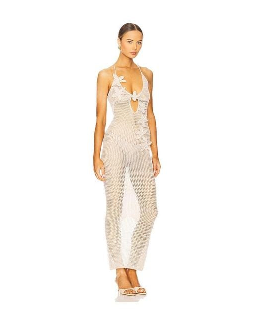 Bananhot White Hilsa Maxi Dress