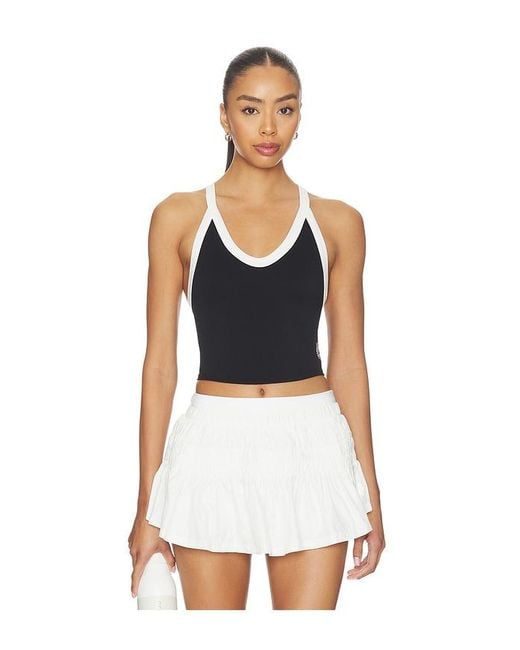 Free People White X Fp Movement All Clear Vneck Colorblock Cami Top
