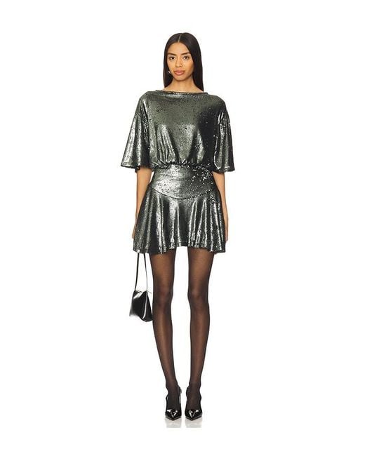 Free People Black Manuka Sequin Mini Dress