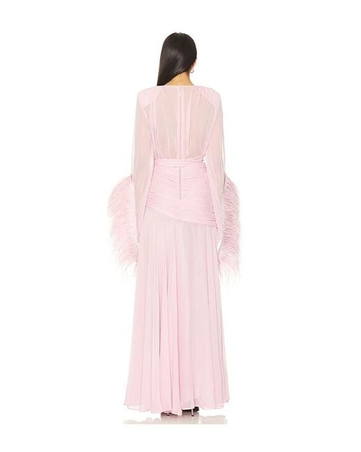 Bronx and Banco Pink Geisha Maxi Dress