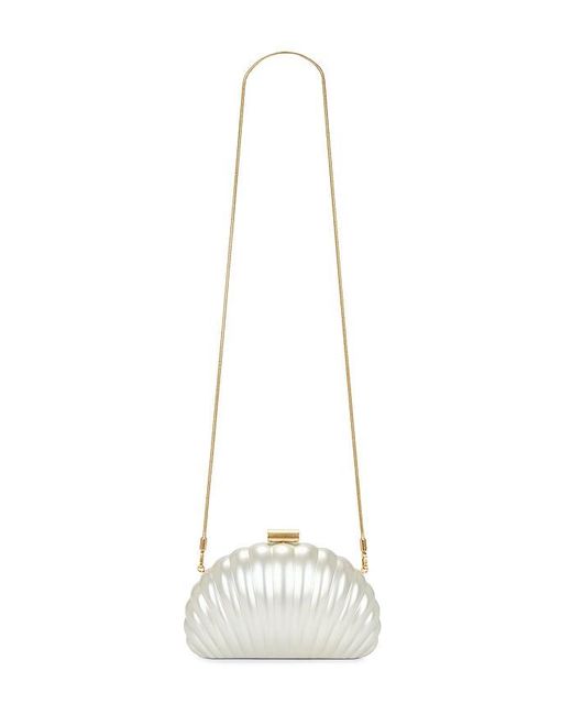 Jonathan Simkhai White Monet Pearlized Shell Clutch