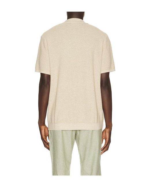 Marine Layer Natural Greyson Knitted Polo for men
