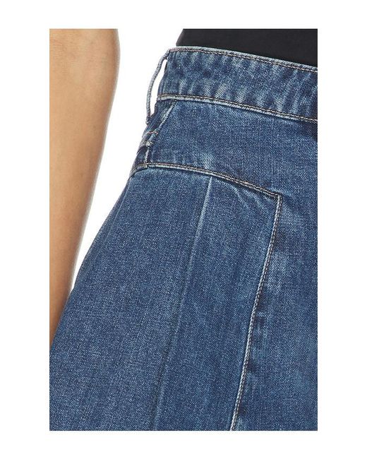 A.Brand Blue 94 Pleated Short