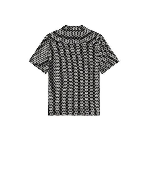 Theory Black Noll Camp Shirt for men