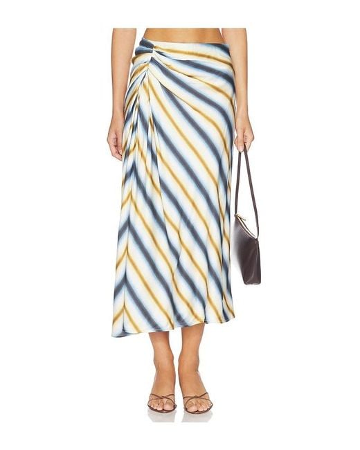 A.L.C. Multicolor Jean Skirt