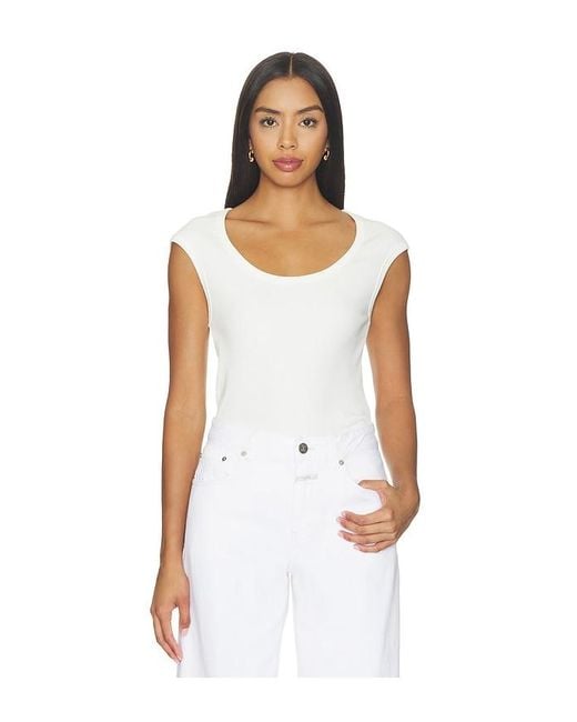 Closed White Cap Sleeve T-Shirt