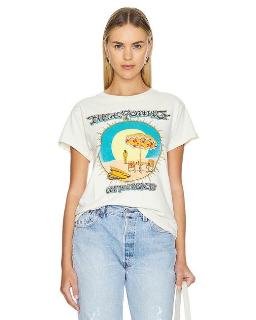 Daydreamer Blue Neil Young On The Beach Tour Tee