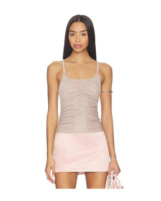 Free People Pink Shimmer Shimmer Cami Lure