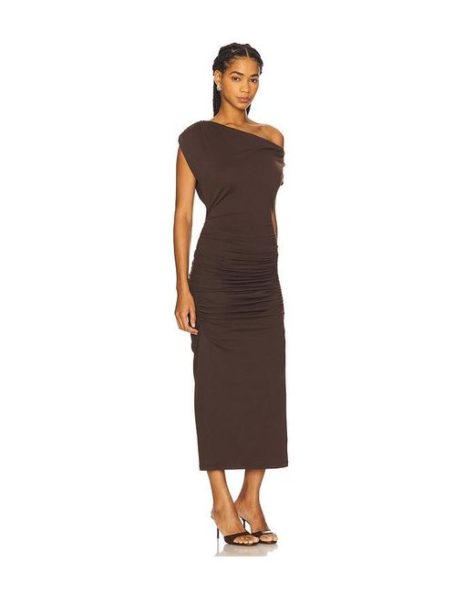 Susana Monaco Multicolor One Arm Midi Dress