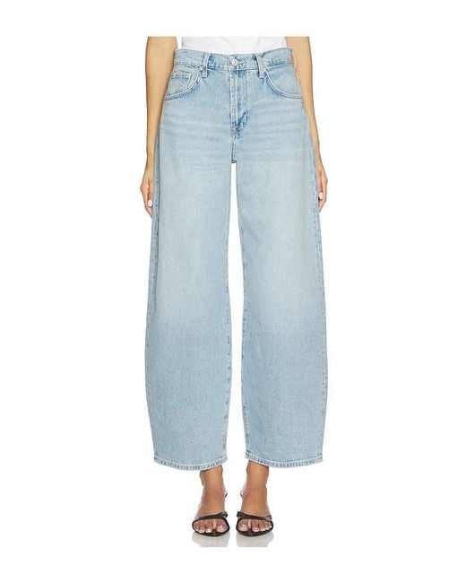 7 For All Mankind Blue Bonnie Curvilinear